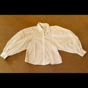 Mango White Button-down